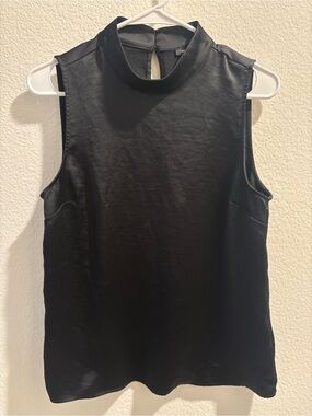 Express | Sleeveless Mock-Neck Tank | Black | Medium